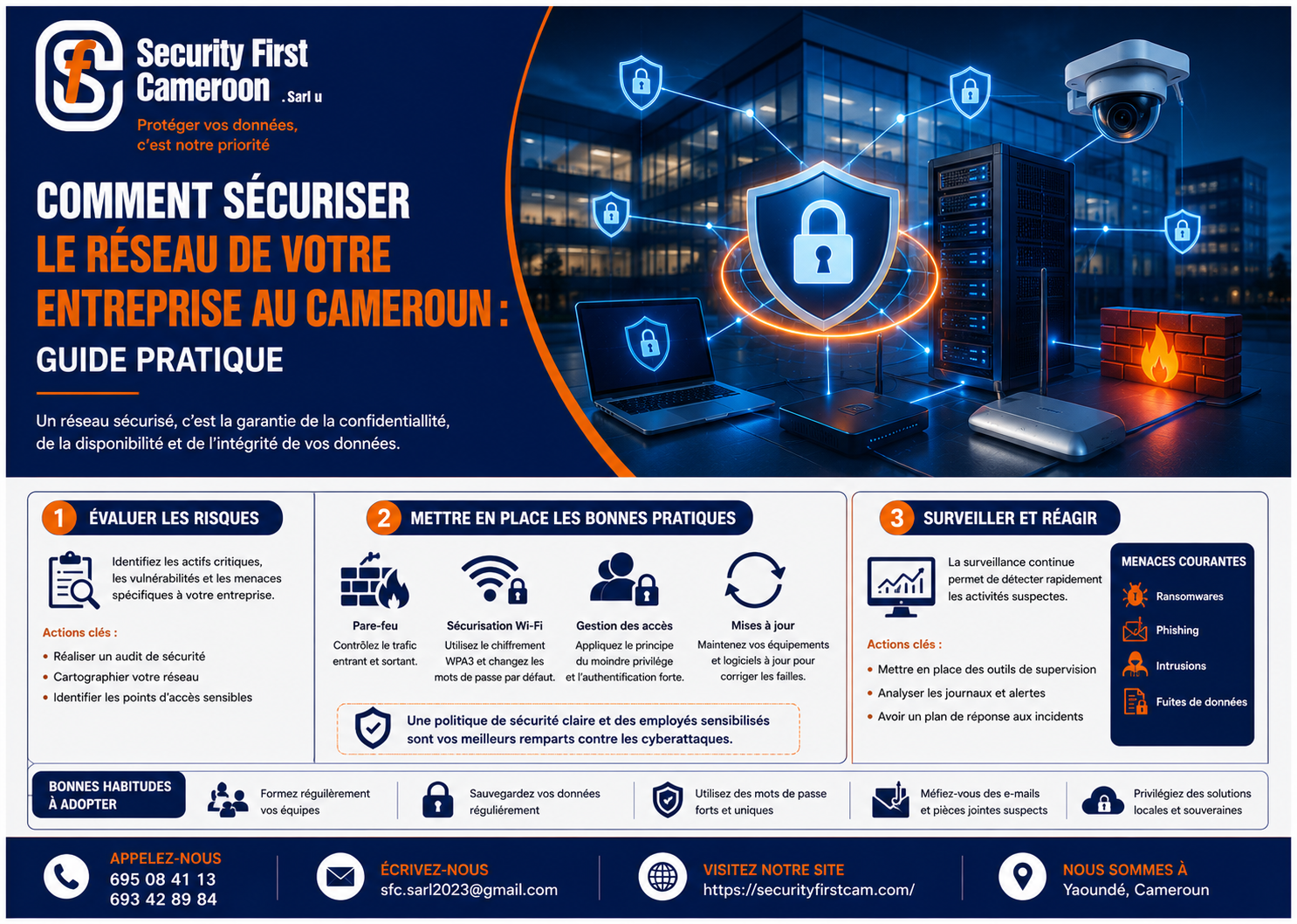 Comment sécuriser le réseau de votre entreprise au Cameroun : Guide pratique